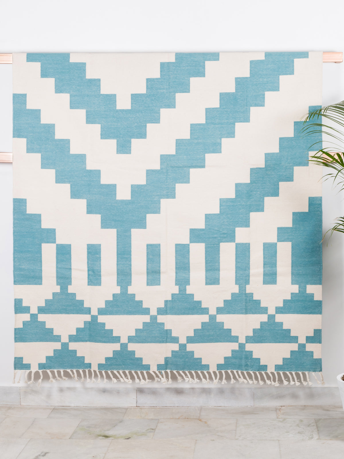 Layla Turquoise Woven Rug– N SQUARE STUDIO
